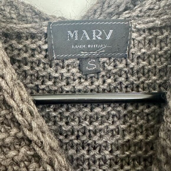 Marv Made in Italy Wool Alpaca Blend Hooded Cardigan Toggle Sweater - Size: Smal - Picture 2 of 7